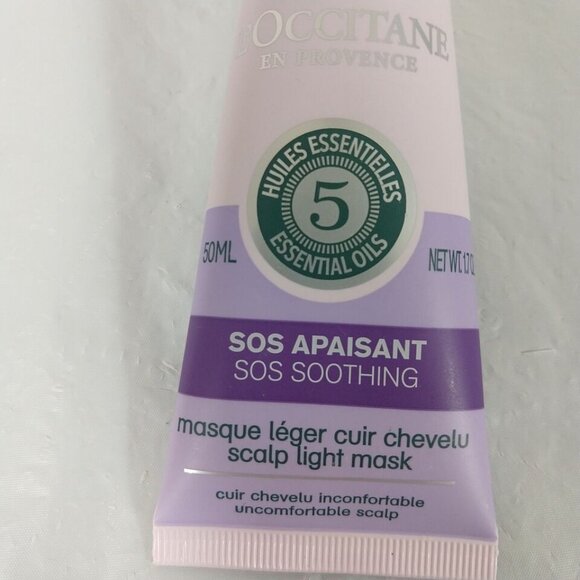 L’Occitane SOS Soothing Light Hair Scalp Mask - 50ML NEW - Picture 3 of 5